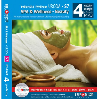 okladka PAKIET spa - S7-uroda beauty muzyka relaksacyjna bez oplat Zaiks