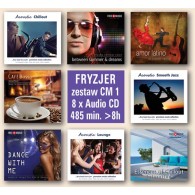 Muzyka do salonu fryzjerskiego bez opłat Zaiks CM1- Mix (RFM) 8 płyt CD